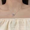 Colar Exquisito de Zircônia Borboleta Feminino Chegada Nova de Verão Acessórios Luxo Leve Nicho Design de Alto Padrão Pingente Corrente de Clavícula