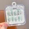Caja de Almacenamiento de Arte para Uñas Portátil Fiesta de Cumpleaños Versátil Exquisitas Puntas de Uñas Decorativas Puntas de Uñas Portátiles para Niños 3-6 Años