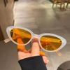 Gafas de sol de cara pequeña con forma de ojo de gato de viento 2025, nuevas gafas de sol para chicas dulces y amargas europeas y americanas, estilo femenino Ins, celebridades de Internet Hola