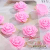 Accesorios de Flor de Resina de 19 mm Flor de Rosa Hecho a Mano DIY Funda para Teléfono Móvil Accesorios para el Cabello Manualidades Decoración para Zapatos Sombrero