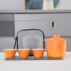 Juego de Té de Viaje, Juego de Té Kung Fu Portátil, Juego Pequeño, Tetera para Exterior, Taza Rápida, Regalo de Vacaciones, Regalo de Negocios