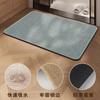 Felpudo de Color Sólido Imitación Lino Transfronterizo, Alfombra de Lino Absorbente de Agua y de Secado Rápido, Felpudo de Entrada, Felpudo de Entrada Impermeable y Antideslizante para Baño