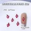 Série Zodiac Vermelho de Ano Novo Acessórios de Liga para Nail Art Venda Quente Transfronteiriça Leque Ruyi Chinês Unha Usável Decoração de Unha