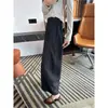 ¡Muy recomendable! Pantalones de lana a cuadros de pierna ancha para mujer, nueva colección otoño 2026, de cintura alta, estilo retro, holgado y casual