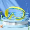Gafas de Marco Grande Alta Definición Impermeables Antivaho para Hombres Mujeres Natación Deportes Niños Gafas de Lente Grande Lente Plana Anti-UV