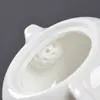 Tetera de Porcelana Blanca Dehua, Tetera para Ceremonia de Té Kung Fu, Tetera Doméstica de Porcelana de Jade Modelo Xi Shi, Juego de Té para una Persona, Tetera Individual Estilo Chino