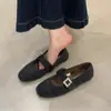 Zapatos de peluche de un solo paso para mujer ropa de exterior 2026 zapatos de invierno zapatos de mujer estilo coreano zapatos Mary Jane con forro polar zapatos para conducir planos