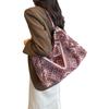 Bolsa de lona estilo étnico 2024 Nueva moda bolsa tote de gran capacidad para el día a día femenina ins Mochila escolar de universidad femenina
