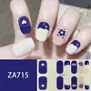 ZA adesivo de unha branco sem cozer à prova d'água total patch de arte de unha sentido avançado estilo simples cola de esmalte atacado