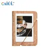 Álbum de Fotos Caiul de 3 Polegadas com 28 Páginas de Cortiça, Álbum de Armazenamento de Fotos, Porta-Cartões de Visita Portátil, Porta-Cartões Bancários, Etc