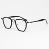 Nuevo Producto Japonés Marco Retro de Titanio Puro Italiano con Material de Acetato Marco Cuadrado Grande de 160 mm Marco para Lentes de Prescripción 5867