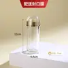 Botella acrílica transparente grande en stock, frasco de sellado de alimentos de plástico con tapa de doble capa, botella para productos de salud, frasco para cápsulas de medicamentos