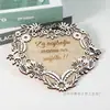 Guirnalda de Corazones de Madera para el Día de la Madre Adornos de Letras Decoración de Guirnalda Cortada con Láser Creativa Manualidades de Corazones