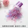 Gomas para el Cabello Desechables para Bebés, Tamaño Pequeño, Coloridas, Delgadas, Bandas Elásticas No Dañinas para Bebés, Cuerdas para el Cabello, Gomas para el Cabello