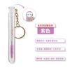 Venta al por mayor desechable espiral rizador de pestañas peine para cejas varilla de cristal cepillo de nailon brocha de maquillaje hebilla dorada tubo de carita sonriente cepillo para pestañas