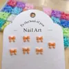 Novas Joias de Resina para Nail Art Cor de Doce Laço DIY Joias de Unha Brincos Capa de Celular Acessórios de Unha Vestíveis