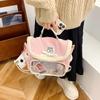 Mochila Peluda Linda Versátil de Nicho Otoño e Invierno Casual Simple Portátil Pequeña Mochila Bolsa para el Dolor Bolso de Hombro Único Cruzado