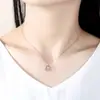 Beixi Joyería de Plata Collar de Árbol de Navidad S925 Plata de Ley para Mujer, Colgante Dinámico de Nicho de Lujo Ligero, Joyería de Cuello Simple