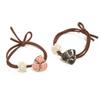 Cuerda para el cabello de alta elasticidad con perlas de estilo coreano, sencilla, elegante, famosa en Internet, cuerda para la cabeza de Payon, linda banda de goma para la cabeza para mujer.
