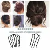 Horquilla con forma de U y cabeza esférica para mujer, accesorio para el cabello con horquilla fija de cuatro dientes, 2024
