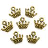 YuenZ acessórios de joias artesanais DIY pingente de coroa liga vintage pulseira colar pequeno pingente N235