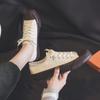 Tênis de Lona Estilo Coreano Feminino Biscoitos de Caramelo Estudante Versátil Estilo Harajuku Tênis Retrô com Estilo de Hong Kong 1970