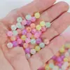 Contas fluorescentes mais vendidas internacionalmente, contas luminosas soltas, fluorita artificial luminosa, contas para pulseira DIY 100