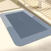 Alfombra de baño moderna y sencilla, absorbente de agua, para baño, inodoro, dormitorio, puerta, antideslizante