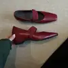 Zapatos de Mujer Chuyuji Estilo Retro Francés con Tira Cruzada Elástica Mary Jane para Primavera y Otoño, Tacón Medio Nuevo