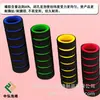 Cubierta de Agarre de Espuma con Raya Espiral Roja y Negra Nbr, Funda de Esponja Antideslizante y Resistente al Desgaste, Cubierta de Manillar para Vehículo Eléctrico