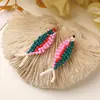 Moda Nicho Colorido Pingente de Peixe com Contas DIY Brincos Dopamina Brinco de Orelha Acessório para Bolsa Chaveiro