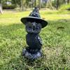 Magia de Halloween Transfronteiriça Coruja Artesanato em Resina Pequenos Enfeites Esculturas de Animais Decoração de Mesa Criativa Tridimensional