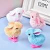 Agita el mismo estilo de pollo enrollable simulación animal felpa pollo saltarín puesto nostálgico juguetes para niños al por mayor
