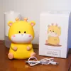 Luz de Noche de Cervatillo Luz Táctil de Silicona Luz Ambiental Luz de Noche USB LED Temporizado Lámpara de Mesita de Noche Luz con Sensor Regalo Fábrica
