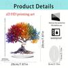 Adornos de Escritorio Navideños Acrílicos Planos 2D del Popular Árbol de la Vida Colorido de Amazon para Decoración y Regalos