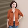 Abrigo estilo occidental para mamás de mediana edad, chaqueta de primavera y otoño para mujer, cortavientos holgado para mujeres de 40 a 50 años de mediana edad y mayores.