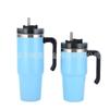 Pin de Luna 50000 gran capacidad en stock Mango Taza Acero inoxidable 304 portátil para coche Taza de vacío Taza para hielo calentador Taza
