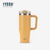 Tyeso Grande Capacidade 40oz Alça Copo de Carro Aço Inoxidável Copo Térmico Amazon Transfronteiriço Copo de Gelo para Carro