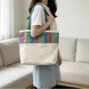 Bolsa de mano de diseño cultural y creativo taiwanés hecha a medida con franjas de patchwork, gran capacidad, bordada y estampada, adecuada para abuelas