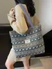 Bolsa de Lona Grande para la Escuela y el Viaje Diario, Nueva Bolsa Tote Estilo Étnico 2026 para Mujeres, Bolso de Hombro Versátil para Mujeres