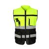 Chalecos Reflectantes al por Mayor para Sitios de Construcción, Sanidad, Vigilancia de Tráfico, Ropa de Seguridad con Múltiples Bolsillos, Ropa Reflectante Fluorescente Impresión Personalizada