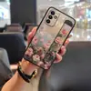 Adecuado para Samsung Funda de Teléfono Móvil Soporte con Textura para Hombres y Mujeres Pintura Creativa Madura Tendencia de Enfriamiento Carcasa Blanda Silicona