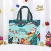 Bolsas Tote de Natal, Sacolas de Compras Personalizadas para Publicidade, Sacolas Não Tecidas de Natal, Sacolas de Presente para Eventos, Sacolas Não Tecidas Laminadas