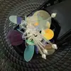 Coreia do Sul Mesmo Estilo Flor de Lantejoula Flor de Sapato Brilho Diamante Miçanga Feita à Mão Estilo Coreano Doce Alto Senso Flor Decorativa para Sapato Joia de Sapato