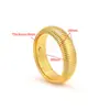 Pulsera Ancha Hueso de Serpiente de Acero Inoxidable Pulsera Elástica de Oro de 18 Quilates Pulsera DIY Estilo Europeo y Americano Joyería Venta al por mayor Transfronteriza