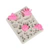 Molde de Silicone Coroa Laço Coração Amor Bolo Sorvete Decoração Assar Chocolate Cola Gotas Molde