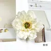 Flores Artificiais Pequenas de Hibisco e Peônia Cabeças para Acessórios de Cabelo DIY Kit de Materiais para Guirlanda do Festival do Meio do Outono Acessórios Parede de Flores de Salão de Casamento Arranjo de Flores