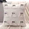 Comercio Exterior Transfronterizo Halloween Funda de Cojín de Lona con Borlas de Calabaza Temporada de Cosecha Acción de Gracias Envío Directo de Fábrica