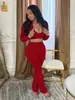 Tw492 Roupa Europeia e Americana Transfronteiriça Popular Cor Plus Conjunto de Três Peças Cor Pura Cintura Sem Costas Sexy Casual Esportivo para Mulheres