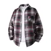Nova Camisa Casual Xadrez Masculina de Manga Longa Outono 2026, Moda Tendência, Caimento Solto, Camisa Plus Size, Jaqueta Masculina